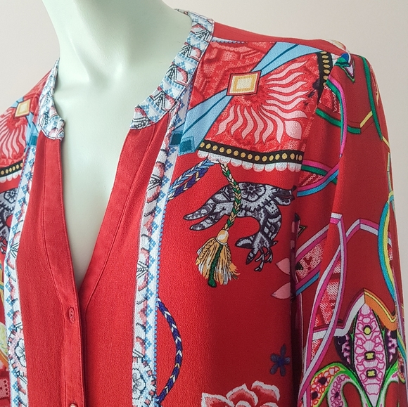 Stunning red desigual blouse - Picture 6 of 8